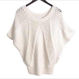 Neely Cream Wool Blend Knit Sweater Size XS